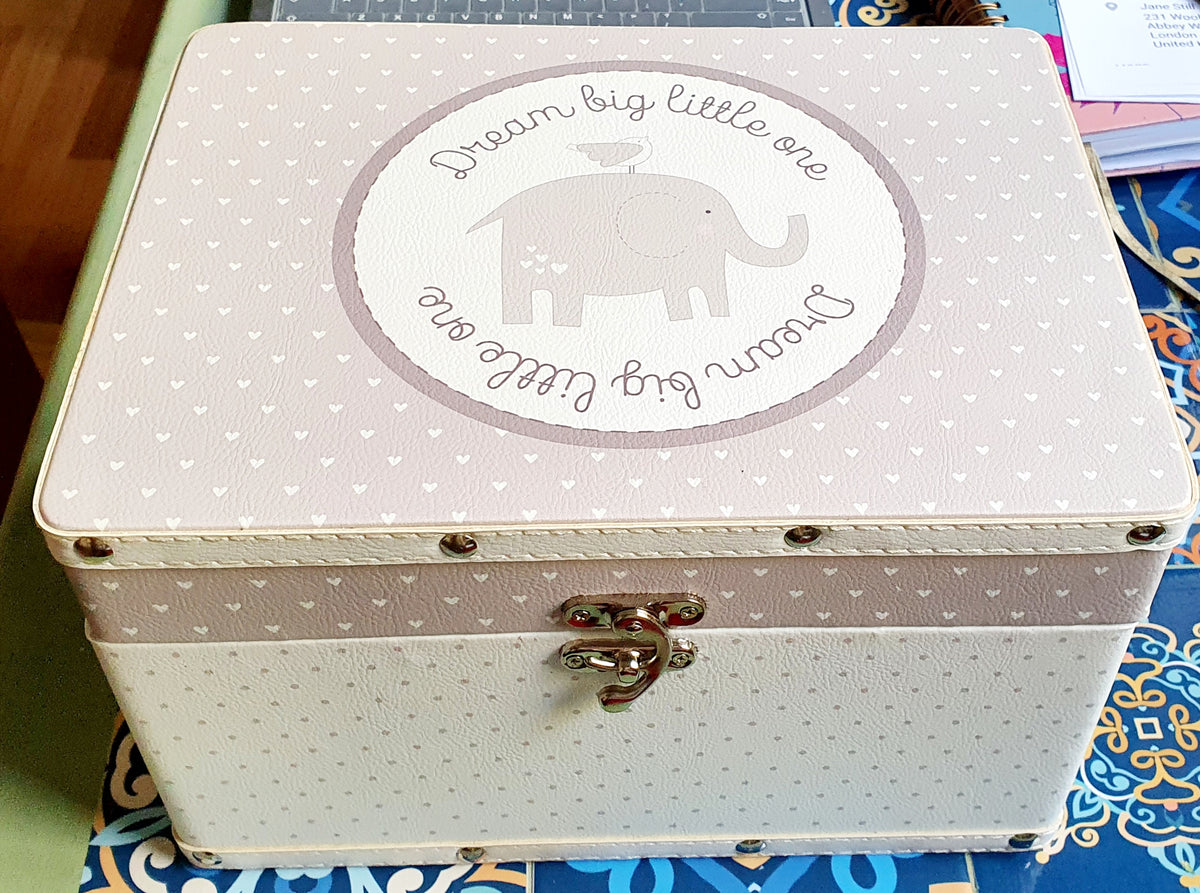 Petit Cheri Grey Elephant Storage Boxes Suzies Gift Corner