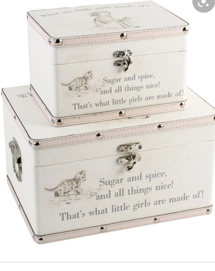 Little girl best sale keepsake box