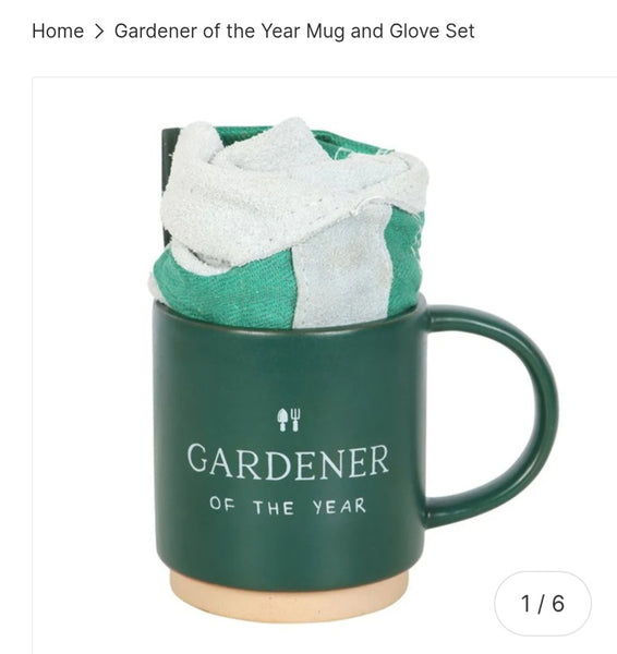 Gardener Of The Year Mug & Glove Set