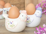 Set of 2 Hen Shaped Egg Cups