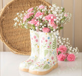 Floral Print Welly Boot Planter