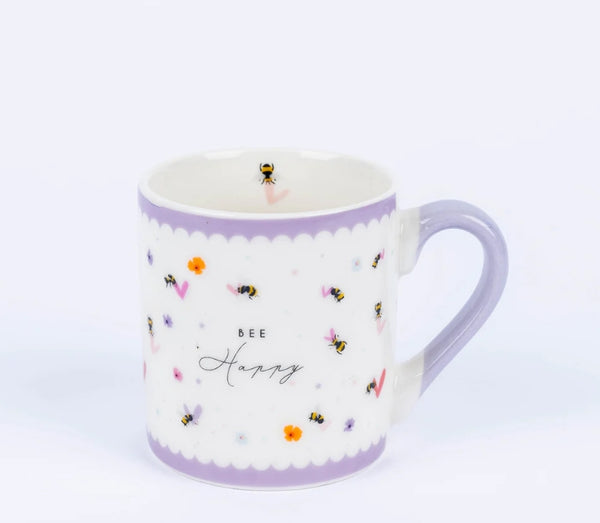 Belly Button Bee Happy Mug