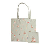 Wrendale Designs Garden Friends Foldable Rabbit Shopping Bag