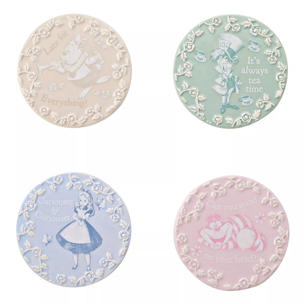 Disney set of 4 Alice in Wonderland Coasters