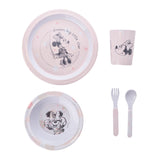 Disney Mickey Mouse & Minnie Mouse Melamine Dinner Sets 5 Piece