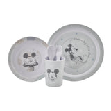 Disney Mickey Mouse & Minnie Mouse Melamine Dinner Sets 5 Piece