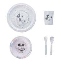 Disney Mickey Mouse & Minnie Mouse Melamine Dinner Sets 5 Piece