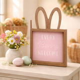 Bunny Ears Wooden Plaque Set of 3