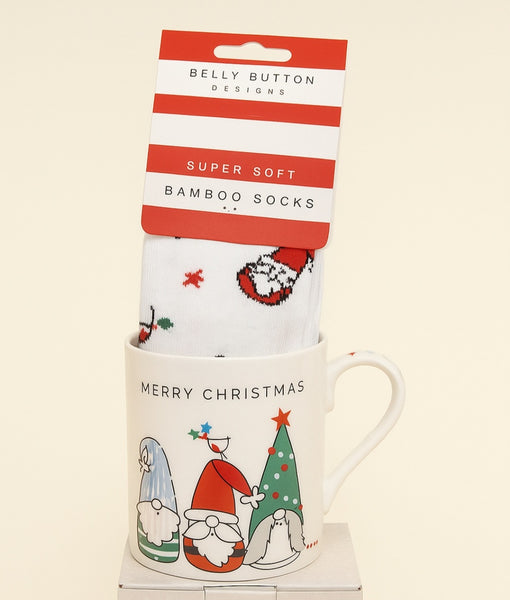 Gonk Fine Bone China Mug & Matching Gonk Socks