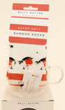 Robins Glass Mug & Red Stripe Robin Socks Set.