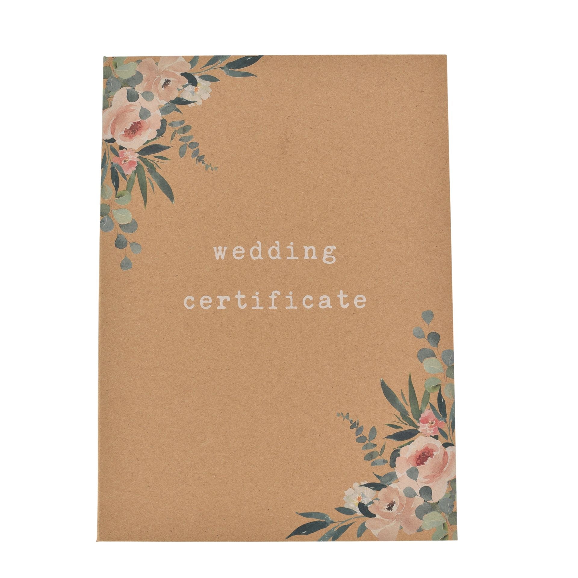 Love Story Wedding Certificate Holder Box - Distressed Wood Effect, 23.5cm, Keepsake Gift (WG715)