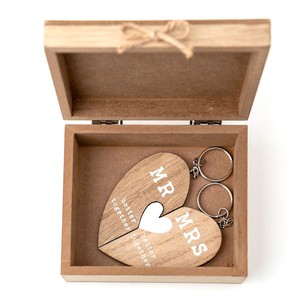 Love Story Mr & Mrs Keyrings