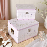 Love Story Wildflower Set of 2 Wedding Keepsake Boxes