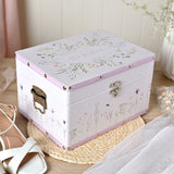 Love Story Wildflower Set of 2 Wedding Keepsake Boxes