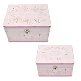 Love Story Wildflower Set of 2 Wedding Keepsake Boxes