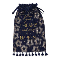 Follow Your Dreams Blue Velvet Sack