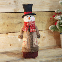 Santa & Snowman Fabric Ornament's