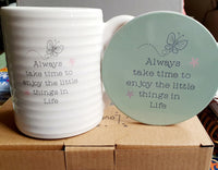Love Life Mugs & Coaster Sets
