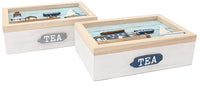 Wooden Beach Tea Box