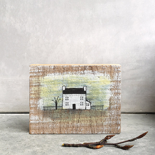 East of India Small House Wood Painting