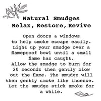 East Of India - Natural White Sage Smudge  Bunde