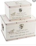 Sugar & Spice Baby Girl keepsake Boxes