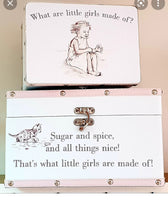 Sugar & Spice Baby Girl keepsake Boxes