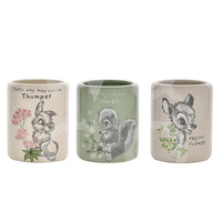 Disney Forest Friends Set of 3 Pots - 11cm x 9cm