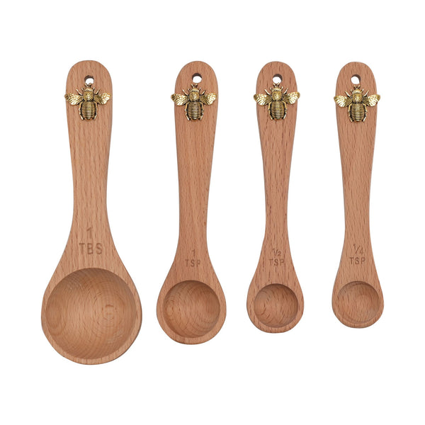 Bee Wooden Measuring Spoons