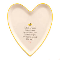 Friendships Heart Shaped Trinket Tray