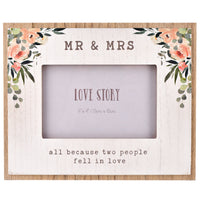 Love Story Mr & Mrs Photo Frame