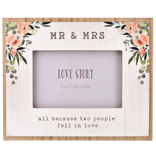 Love Story Mr & Mrs Photo Frame